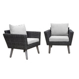 KOTKA Wicker 2 Piece Lounge Chairs Set